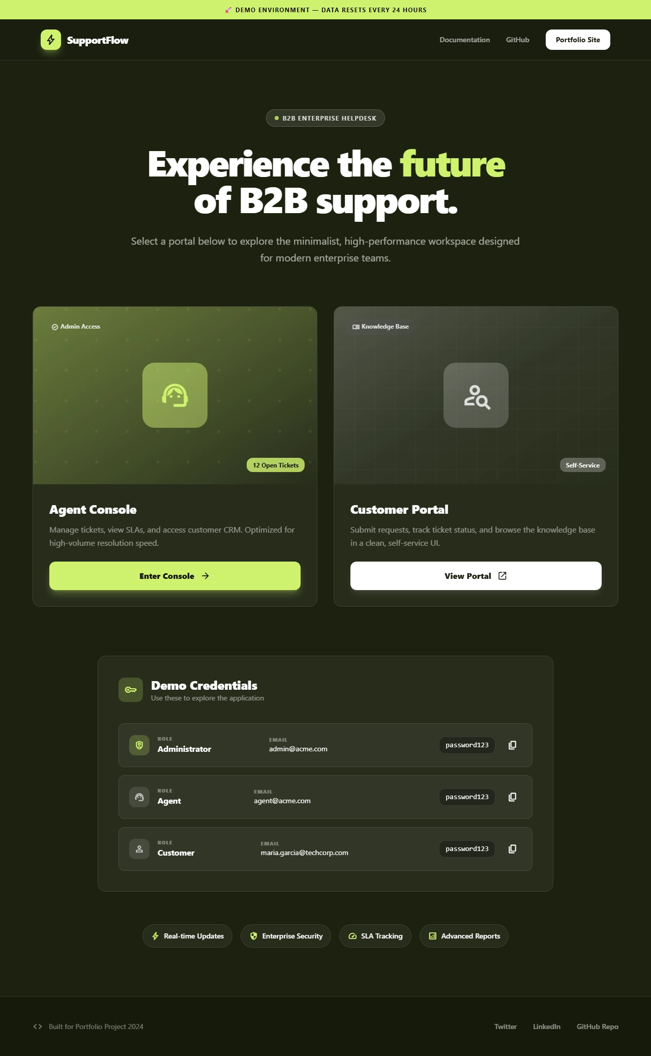 Vista de Helpdesk MVP 1